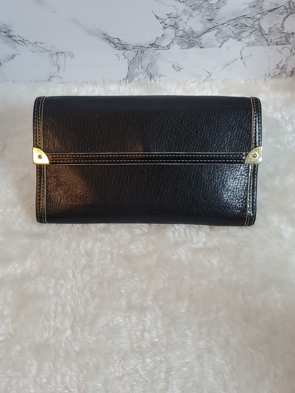 Louis Vuitton Suhali Black Leather Porte Tresor International Wallet